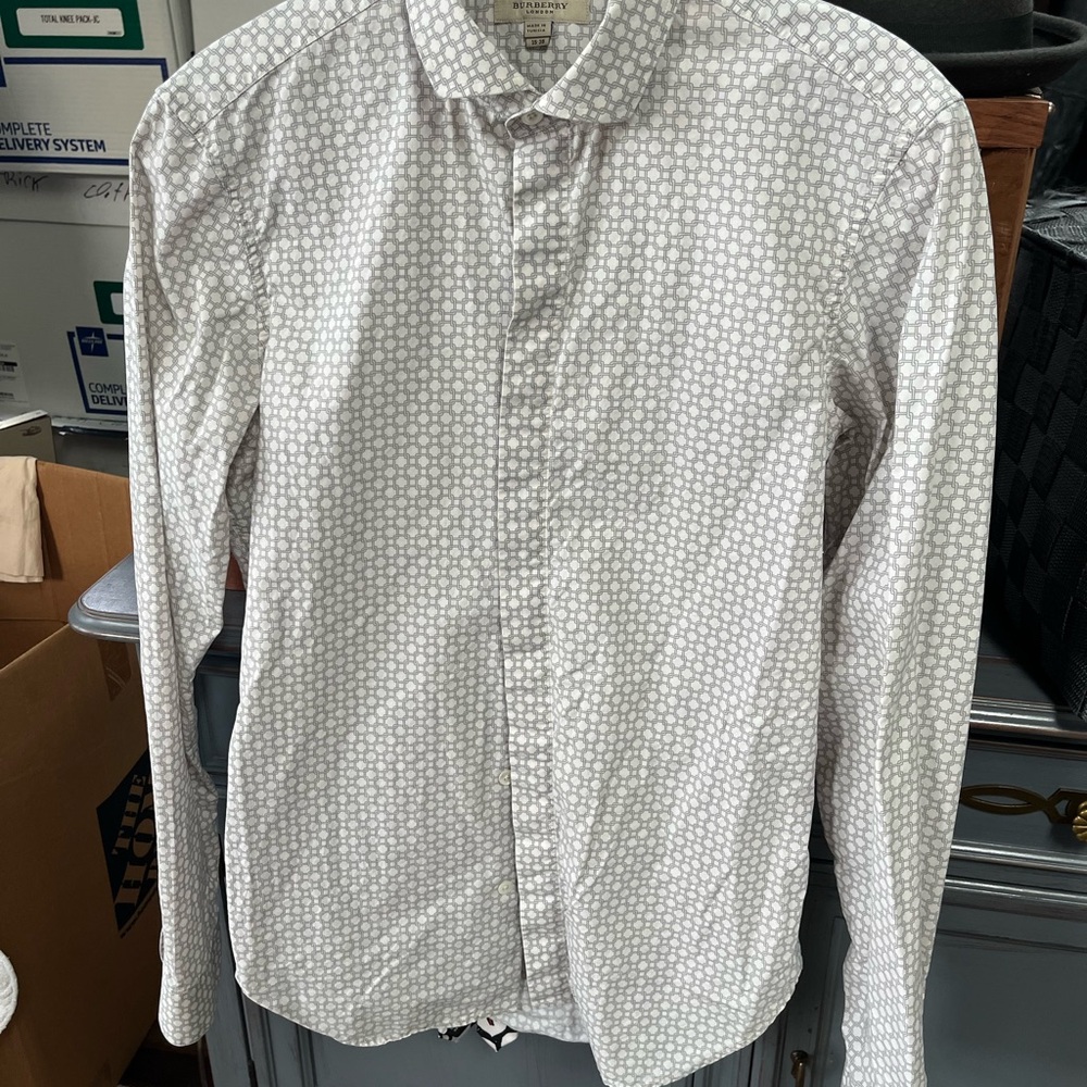 Burberry Patterned Men's Shirt